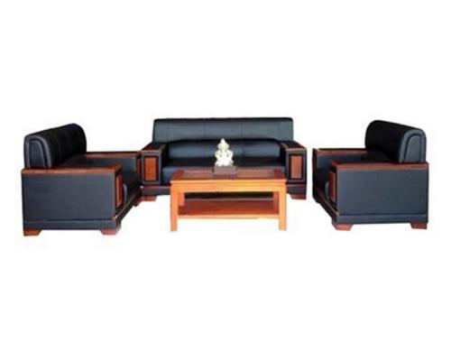 SF21 Sofa văn phòng da PVC đen Hòa Phát