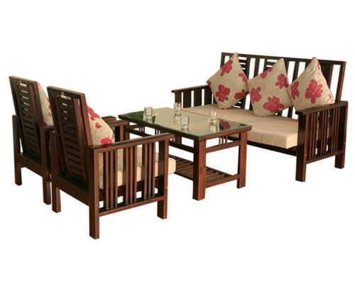 SF71 Sofa gỗ tự nhiên Acacia Hòa Phát