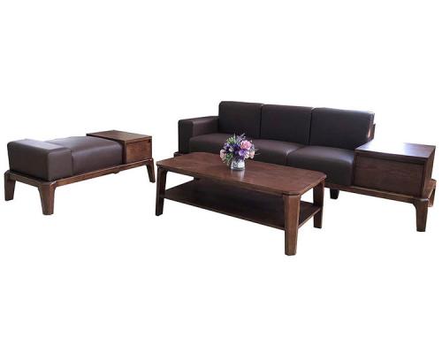 SF509 Sofa gỗ tự nhiên + veneer Hòa Phát